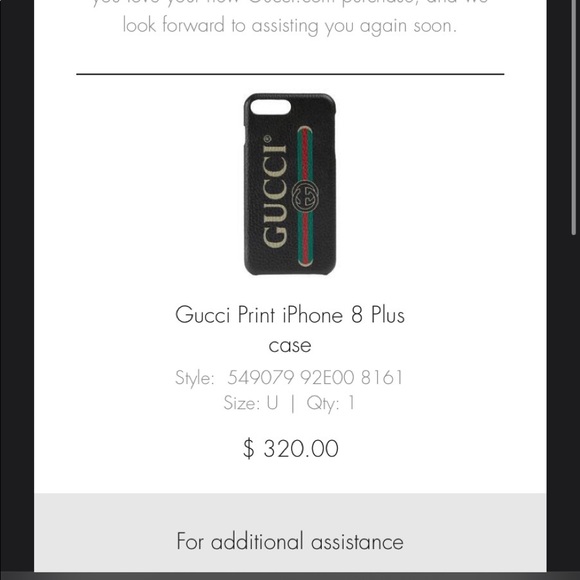 Authentic Gucci IPhone 8 Plus Case - Picture 5 of 5
